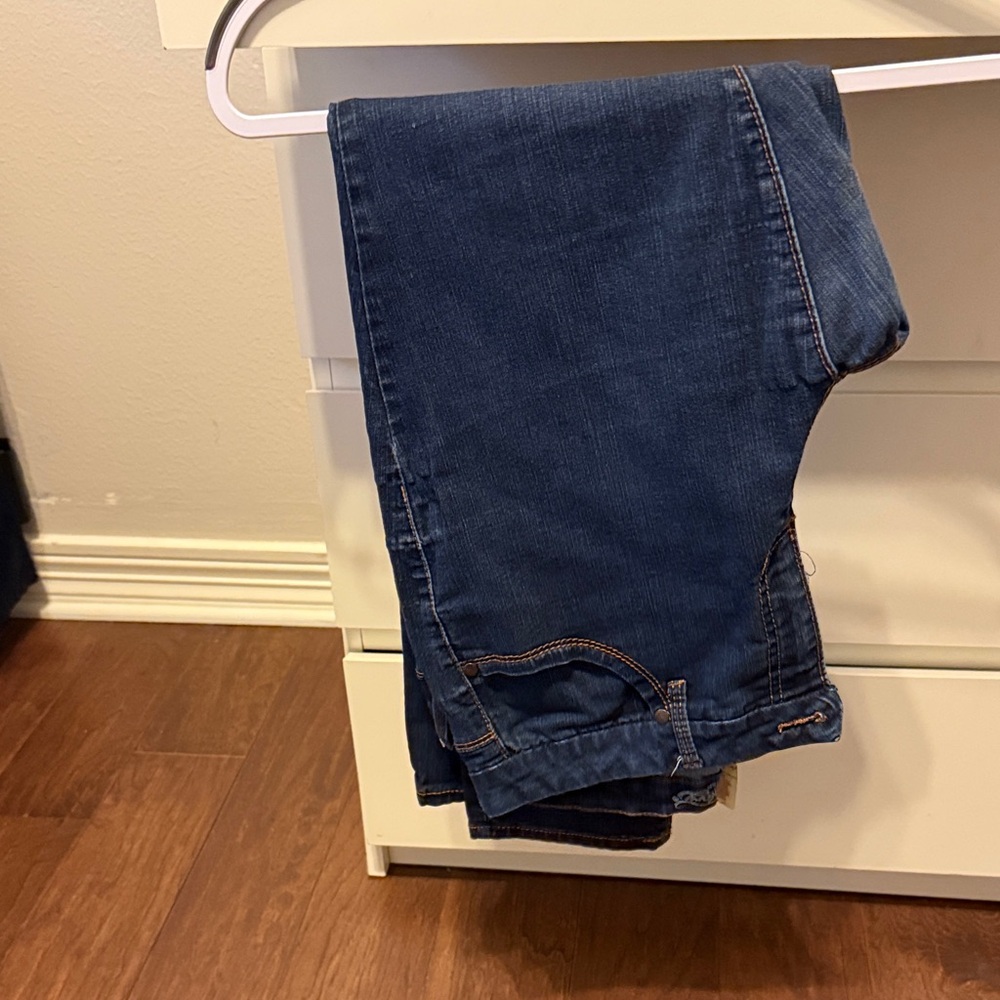 Faded Glory Dark Denim Blue Jeans